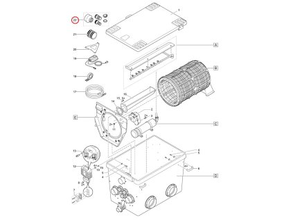 Náhradní sada adaptérů pro hadice OASE Bitron Premium