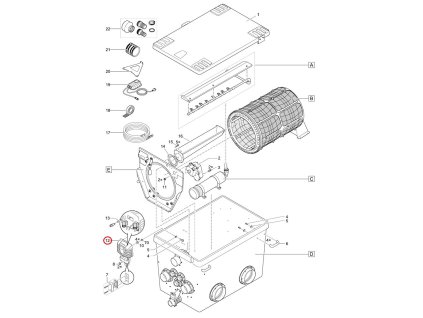 Náhradní výměnný ovladač bubnového filtru XL s čerpadlem OASE