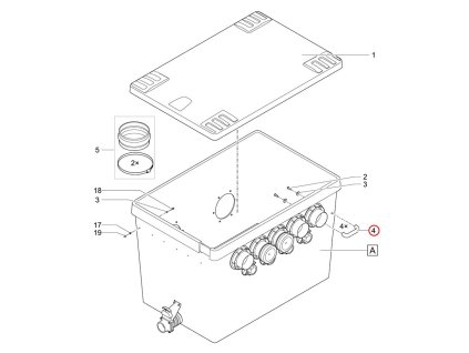 Náhradní úchyt popruhu PA černý OASE
