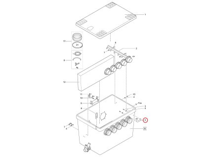 Náhradní úchyt popruhu PA černý OASE