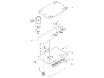 Náhradní gumová průchodka ASM ID185 na 185 mm OASE
