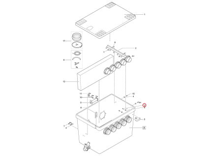 Náhradní oválný šroub Torx V2A ISO14583 M6x25 OASE