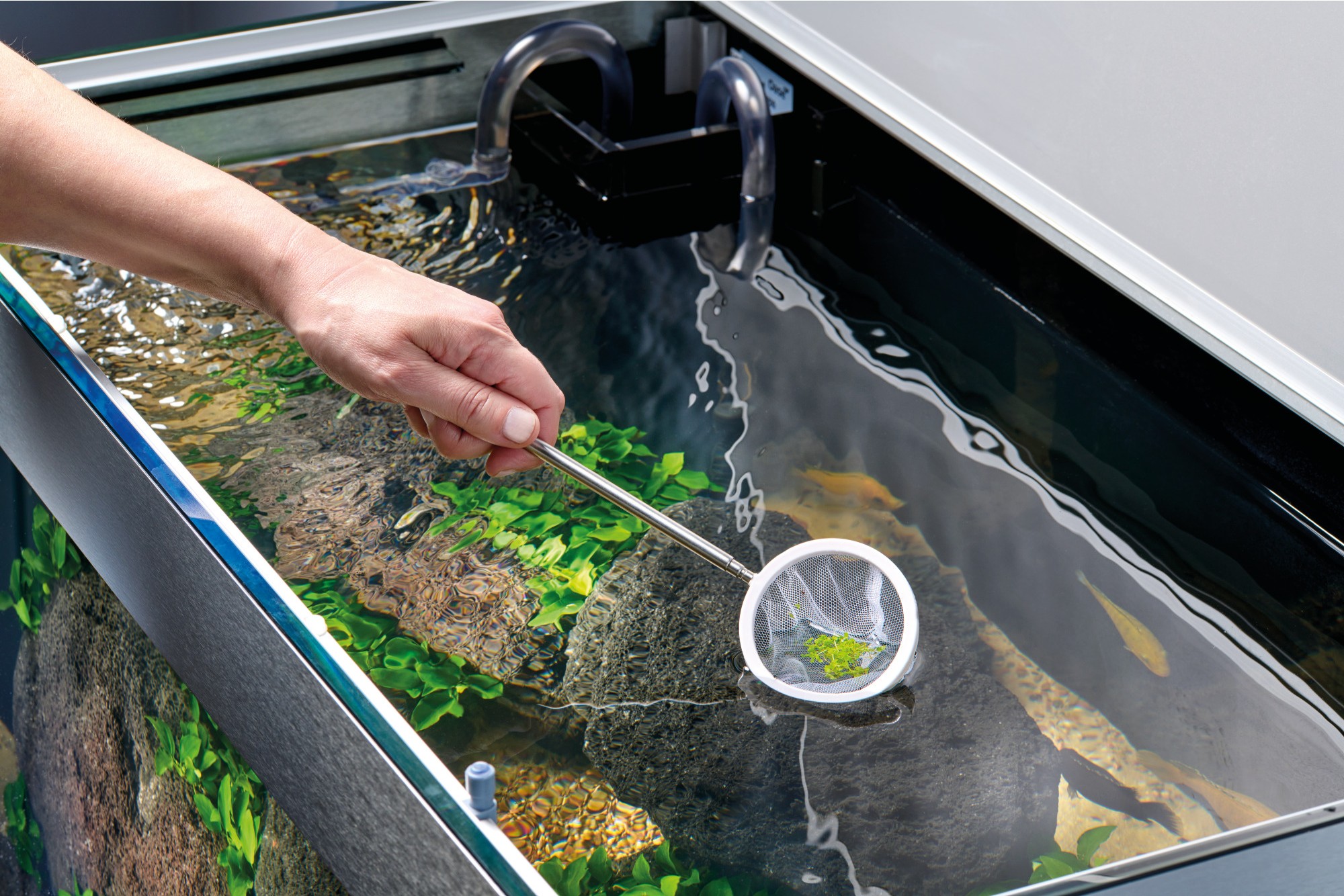 Oase Akvarijní teleskopická síťka kulatá - bílá