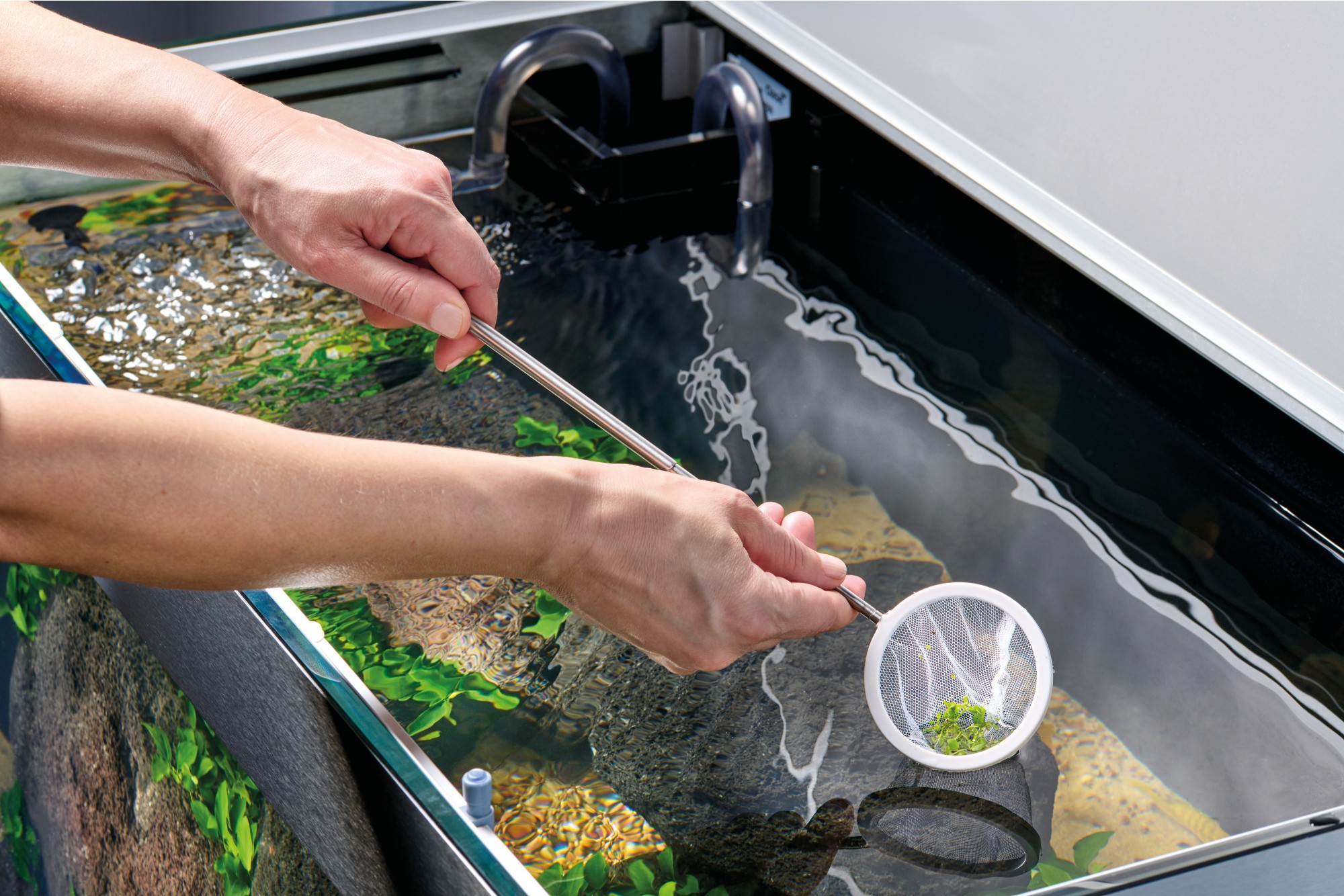 Oase Akvarijní teleskopická síťka kulatá - bílá