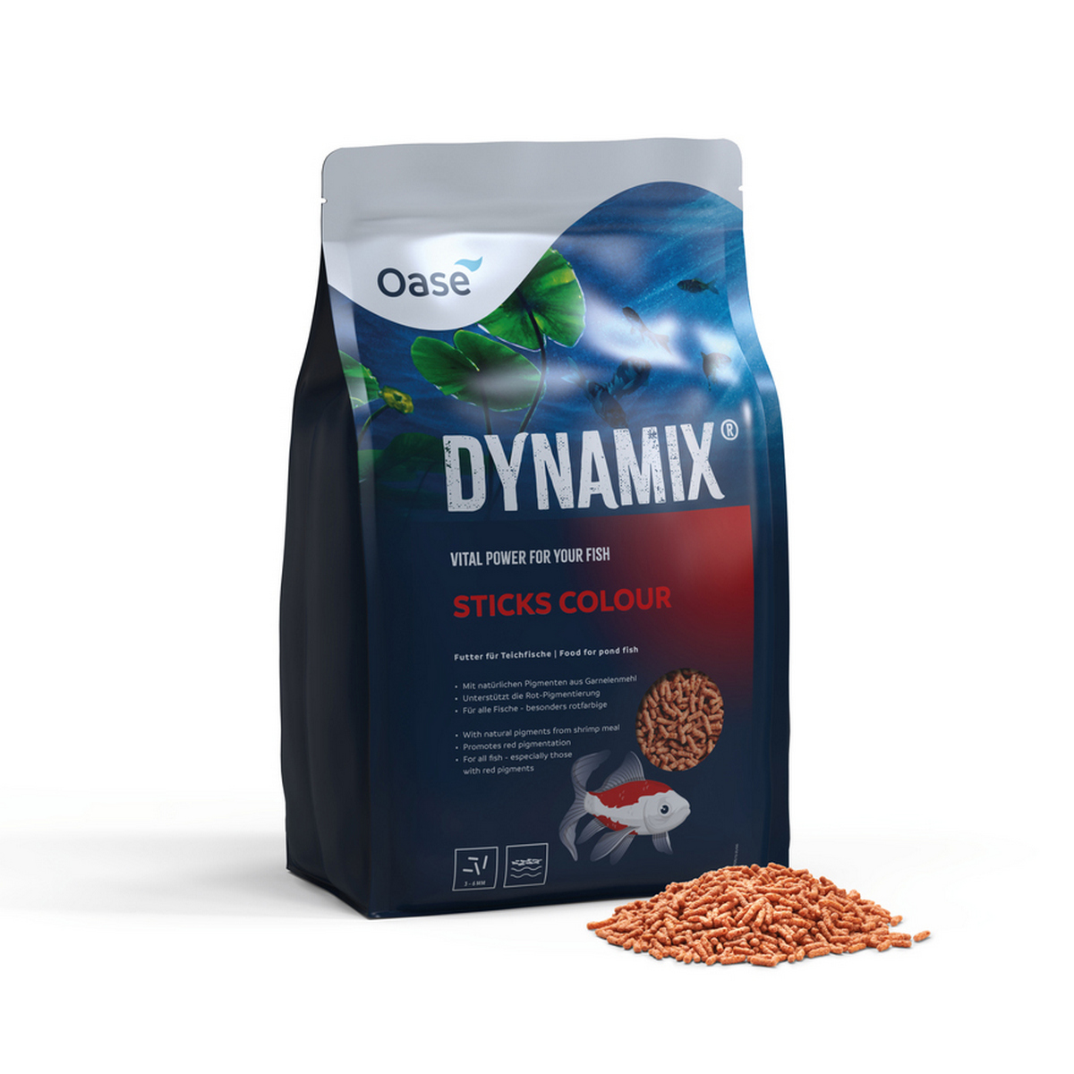 Oase DYNAMIX Sticks Colour 8 l - krmivo
