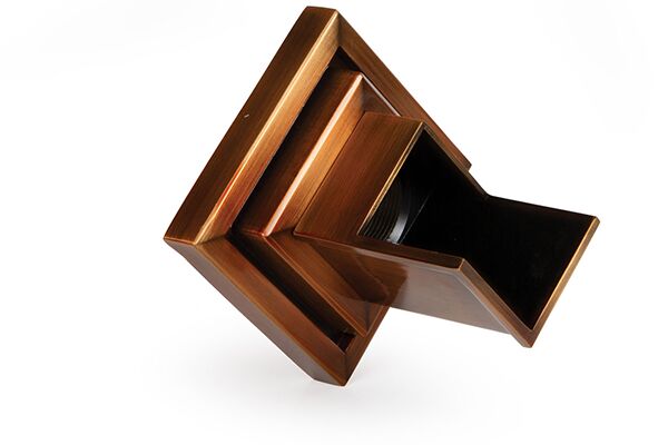 Oase Chrlič na stěnu kosočtvercový - měď