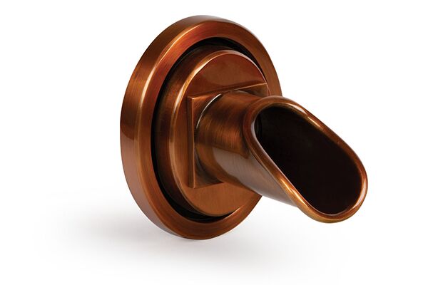 Oase Chrlič na stěnu kruhový - měď