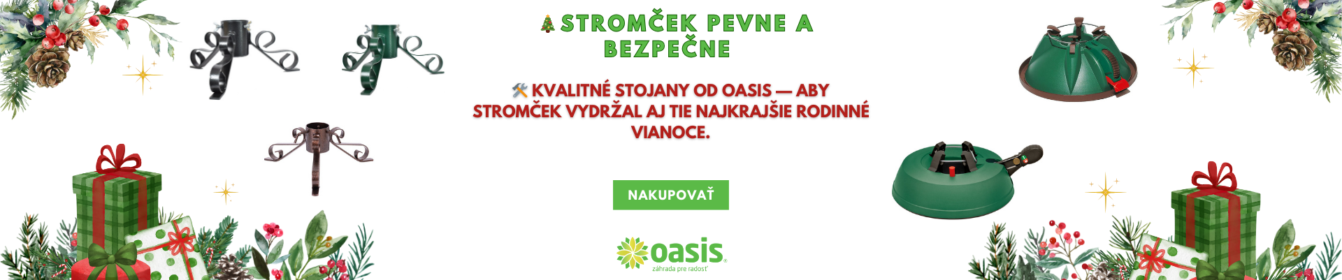 Stojany na stromčeky