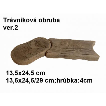 Trávniková obruba č. 2 betónová