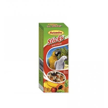 Tyčinka pre veľké papagáje ovocná 2x65g Avicentra
