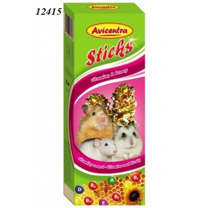 Tyčinky pre hlodavce med 2x60g Avicentra