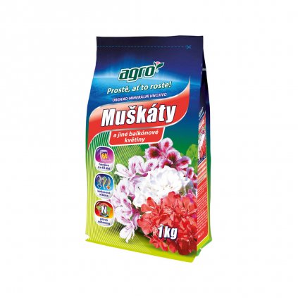 Hnojivo OM na muškáty 1kg Agro