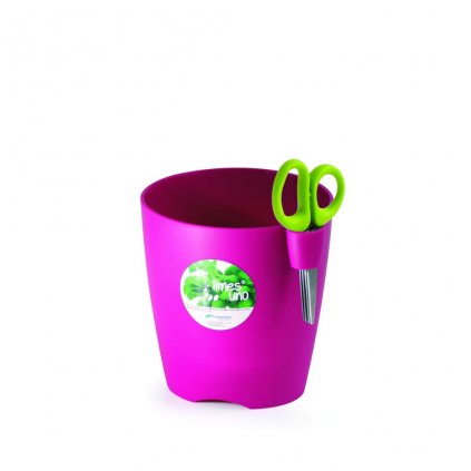 Prosperplast Limes Uno DLU150 kvetináč bylinky+nožnice fuksia