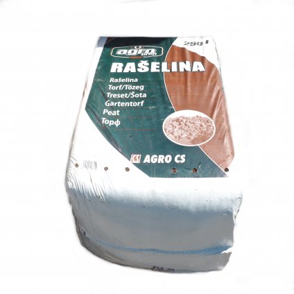 Rašelina biela 250l, 0-20mm/0-40mm, Ph 3-4,5 Agro