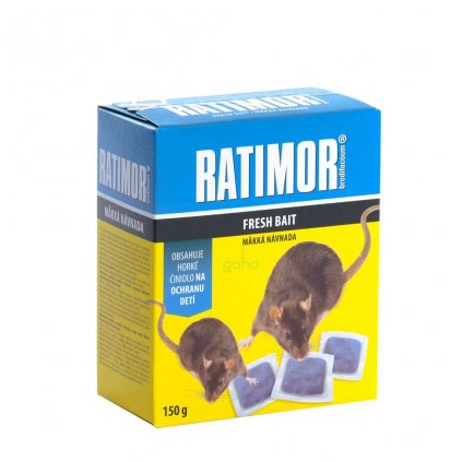 Ratimor mäkká návnada 150 g Brodifacoum
