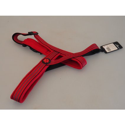 Actiev dog Postroj  neoprénový L 72-89cm/32mm červeny