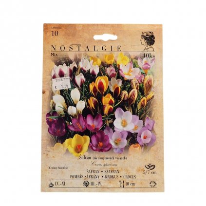 Cibule CROCUS Zmes 40ks/BO-MIX/NOSTALGIE MAXIPACK/  Crocus speciosus