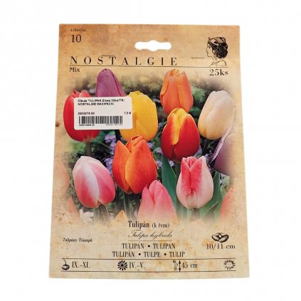 Cibule TULIPAN Zmes 25ks/TR/NOSTALGIE MAXIPACK/  Tulipa hybrida Triumph