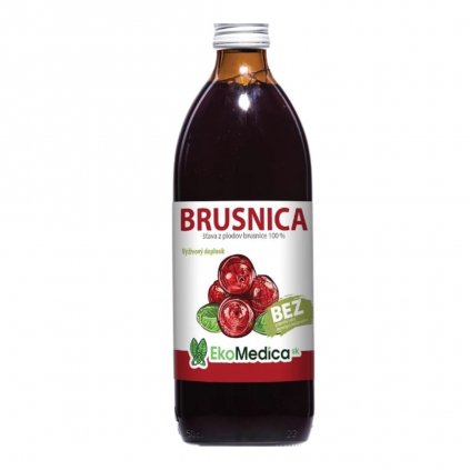 Šťava Brusnica 100% 500ml