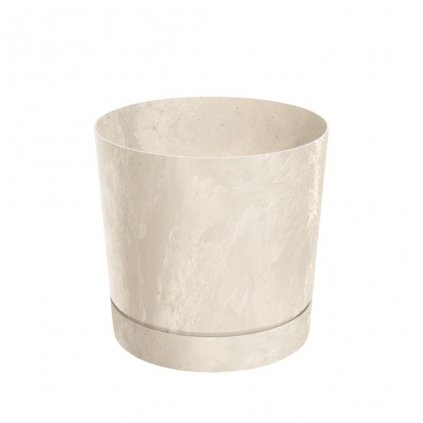 Kvetináč TUBO P BETON EFFECT 14,8cm pieskový