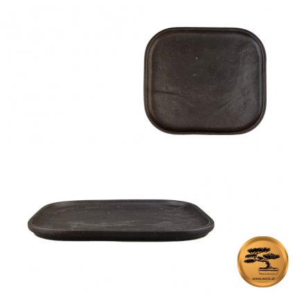 Podmiska čierna matná H36 17x15x1cm