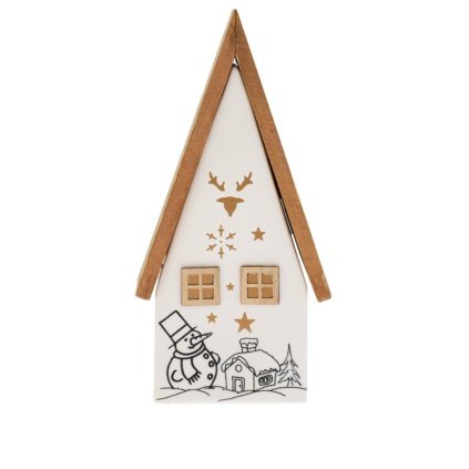 Vianočný domček s LED svetlom2