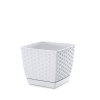 Prosperplast Ratolla square DRLK145 kvetináč biely štvorec