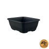 Miska bonsai plast. čierna MP-10 11,5x9,5x4cm