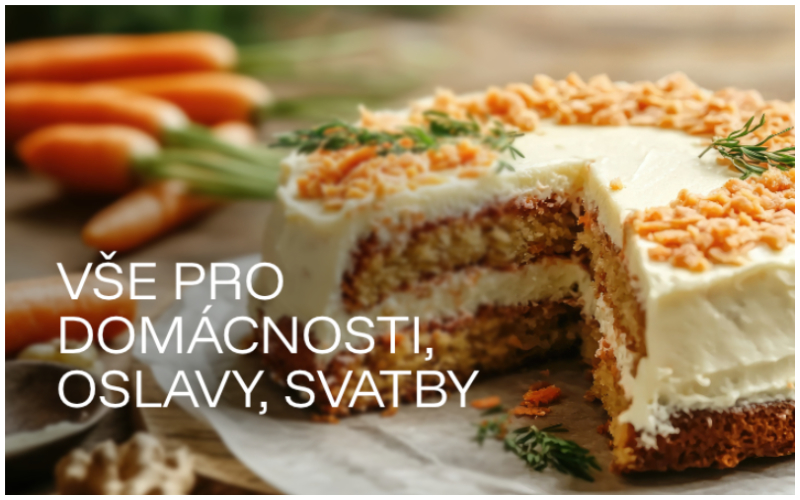 Vše pro domácnosti, oslavy, svatby