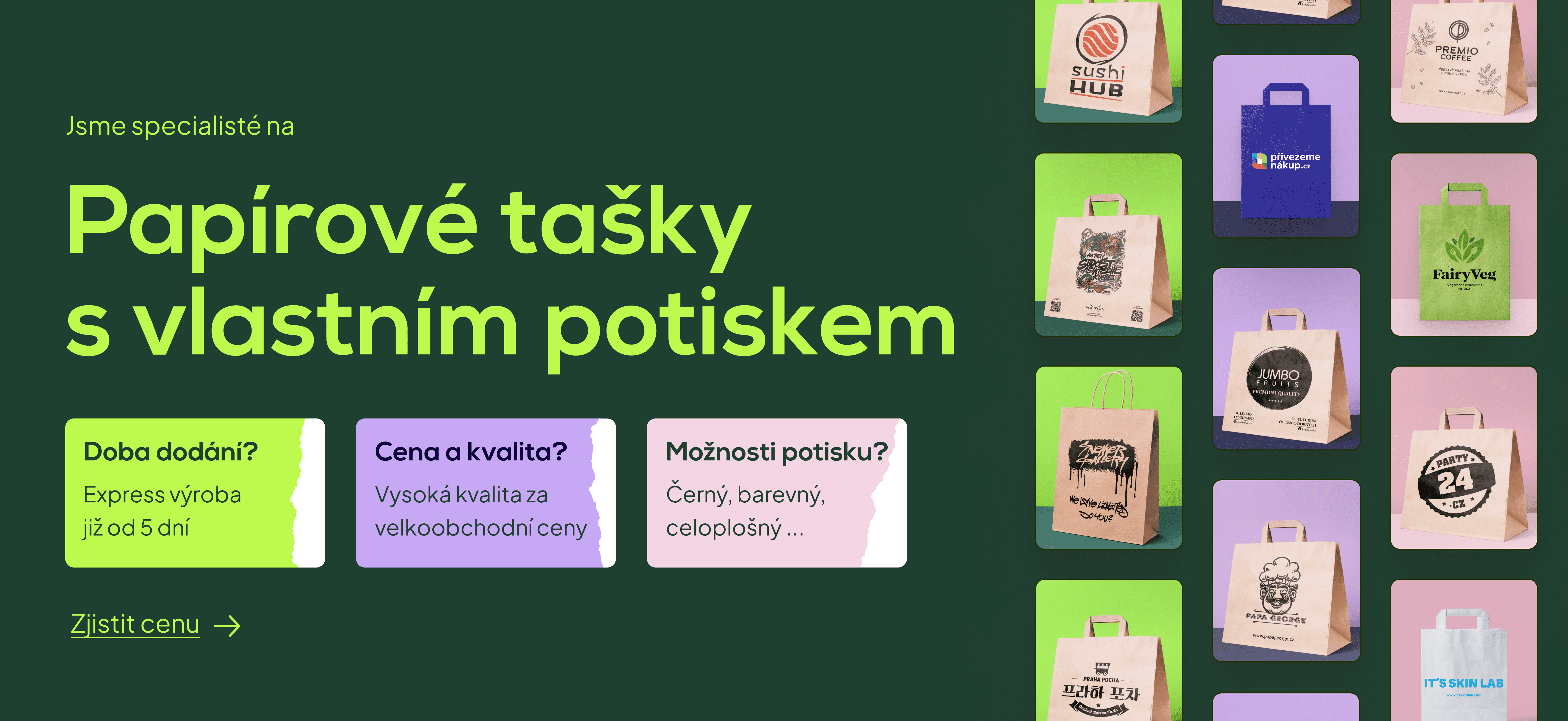 Digi-tisk papírových tašek