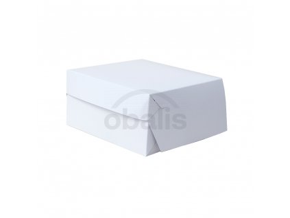Dortová krabice bílá 20 x 20 x 10  cm