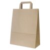 Papírová taška hnědá s plochým uchem 26x12x34 cm