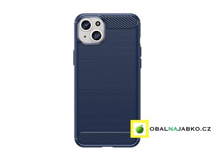 eng pl Flexible carbon pattern case for iPhone 15 Plus Carbon Case blue 149524 1