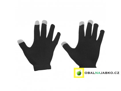 eng pl Universal Touchscreen Winter Gloves Striped Gloves black 27068 2