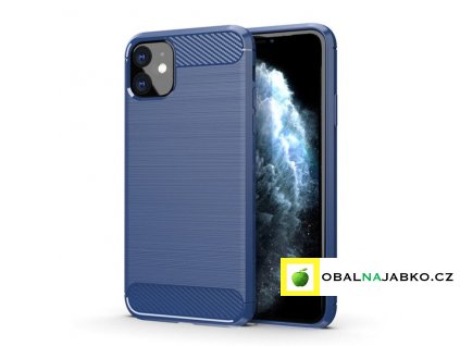 eng pl Carbon Case Flexible Cover TPU Case for iPhone 11 blue 54935 1