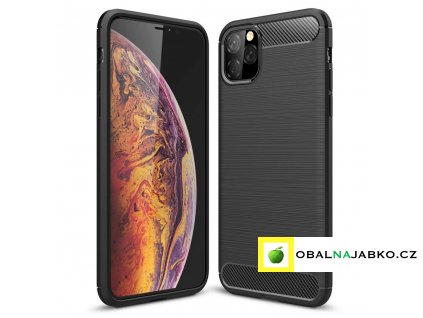 eng pl Carbon Case Flexible Cover TPU Case for iPhone 11 black 52071 1