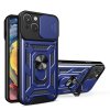 eng pl Hybrid Armor Camshield Case with Stand and Camera Cover for iPhone 15 Plus Blue 149411 1