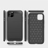 eng pl Carbon Case Flexible Cover TPU Case for iPhone 11 black 52071 7