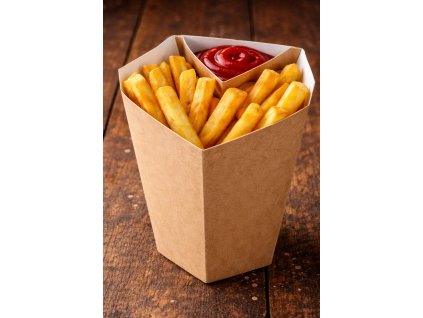 Papierový kornútok na hranolky