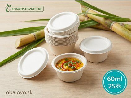 miska na dresing z cukrovej trstiny