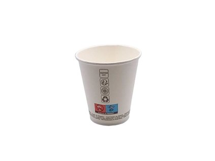 pohar papierový biely 180 ml