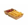 Miska na hranolky 2 dielna 15,5 cm x 8,5 cm x 3,8 cm / 80 ks - z hnedého kraftového papiera, zo samostatnou časťou na kečup