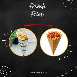 🍟 Hranolky si zaslúžia štýl. Papierové kornútky – praktické, čisté, ready na street food vibe. Držia tvar, nepresiaknu a...