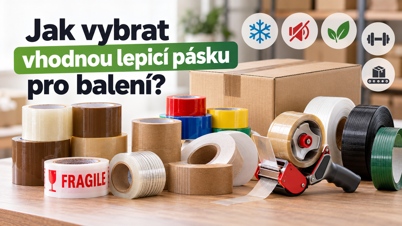 Jak vybrat vhodnou lepicí pásku pro balení?