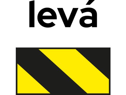 Reflexní páska Duraflex žluto-černá (Varianta 100 mm x 15 m - levá)