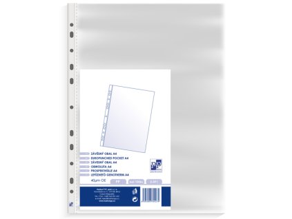 Prospektový obal A4 "U" - matný - 100 ks - 2-091
