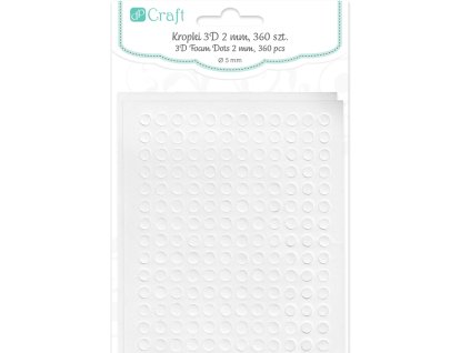 Oboustranné lepicí kolečka dpCraft 5 mm - výška 2 mm (Varianta balení 360 ks)