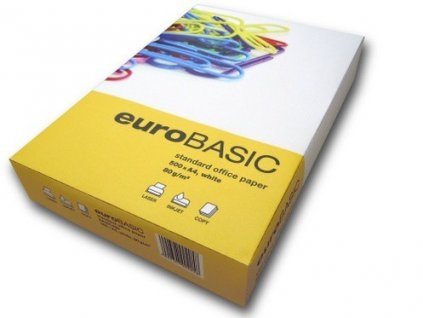 eurobasic kancelarsky papir a4 80g bily 500 listu
