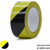 Výstražná páska PVC Scapa (Varianta 50 mm x 33 m - žluto-černá - levá)