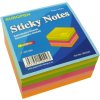 Samolepicí bloček Notes - 50 x 50 mm - neonové barvy